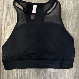 PINK high neck sports bra